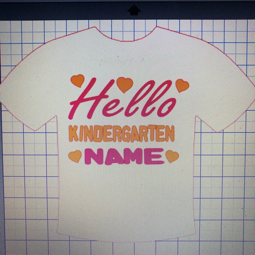 Made 2 Order Hello Kindergarten Custom Shirt